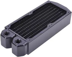 Alphacool NexXxos XT45 Full Copper Radiator 160, 80mm x 2, Dual Fan, Black