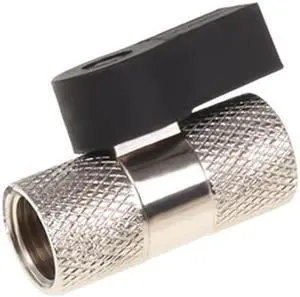 Alphacool G1/4" 2-way Ball Valve, Chrome