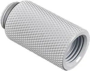 Bitspower G1/4" Male to Female Extender Fitting, 30mm, Deluxe White Bitspower G1/4" Male to Female Extender Fitting, 30mm, Deluxe White