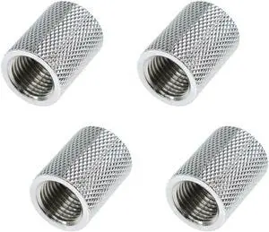 Alphacool HF G1/4" Female to Female Extender Fitting, 22mm, Chrome, 4-pack Alphacool HF G1/4" Female to Female Extender Fitting, 22mm, Chrome, 4-pack