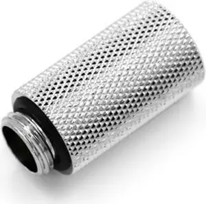 Barrow G1/4" Male to Female Extender Fitting, 30mm, Silver Shiny