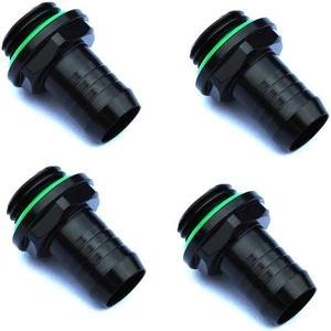 Bitspower G1/4" to 3/8" Barb Fitting for Soft Tubing, Matte Black, 4-pack Bitspower G1/4" to 3/8" Barb Fitting for Soft Tubing, Matte Black, 4-pack