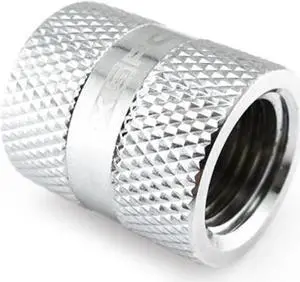 XSPC G1/4" Female to Female Rotary Fitting, Chrome XSPC G1/4" Female to Female Rotary Fitting, Chrome