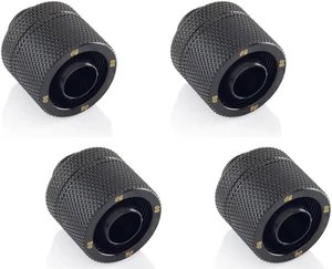 Bitspower G1/4" to 3/8" ID, OD 5/8" OD Compression Fitting for Soft Tubing, CC3 Ultimate, Matte Black, 4-pack Bitspower G1/4" to 3/8" ID, OD 5/8" OD Compression Fitting for Soft Tubing, CC3 Ultimate, Matte Black, 4-pack