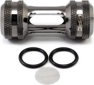 XSPC G1/4" Inline Filter, Black Chrome XSPC G1/4" Inline Filter, Black Chrome