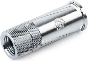 Bitspower Quick Disconnect Female Fitting with Rotary IG1/4" Extender, Silver Shining