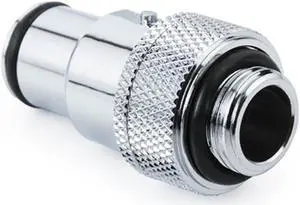 Bitspower Quick Disconnect Male Fitting with G1/4" Extender, Silver Shining Bitspower Quick Disconnect Male Fitting with G1/4" Extender, Silver Shining