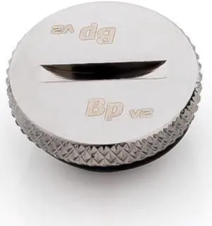 Bitspower G1/4" Low-Profile Stop Fitting V2, Black Sparkle