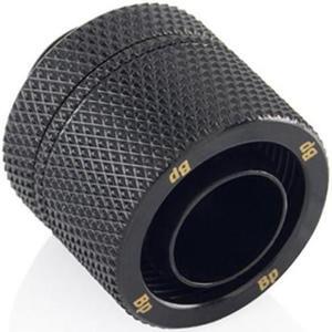 Bitspower G1/4" to 7/16" ID, OD 5/8" OD Compression Fitting for Soft Tubing, CC6 Ultimate, Matte Black