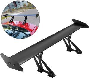 VEVOR GT Wing Spoiler 433Inch Universal Lightweight Aluminum Car Rear Spoiler Wing Adjustable Angel Single Deck GT Wing Racing Spoiler BGWJDM Drift Black