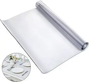 VEVOR KITGARN 80x 42 Inch Thick Clear Table Protector Clear PVC Tablecloth Table Top Protector 2mm Thick Table Cover Rectangular Table Pads for Dining Room Table Desk