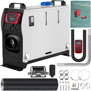 VEVOR Diesel Air Heater, 8KW Parking Heater, All in 1, 12V Truck Heater, One Air Outlet, with Red LCD Switch, Remote Control, Fast Heating Diesel Heater, For Car, RV Truck, Boat, Campervans, Caravans