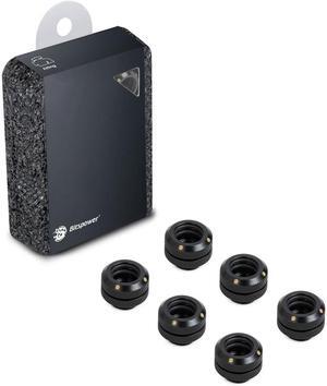 Bitspower G1/4" Matt Black Enhance Multi-Link For OD 12MM (6PCS)