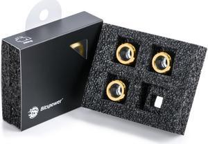 Bitspower G1/4" True Brass Advanced Multi-Link For OD 12MM (4PCS)