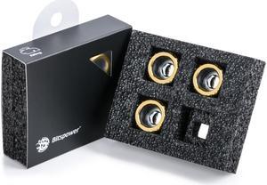 Bitspower G1/4" True Brass Advanced Multi-Link For OD 16MM (4PCS)