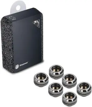 Bitspower G1/4" Black Sparkle Enhance Multi-Link For OD 14MM (6PCS)