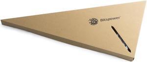 Bitspower Pre-bent 90-Degree Brass Hard Tubing OD12MM Silver - Length 220x300MM