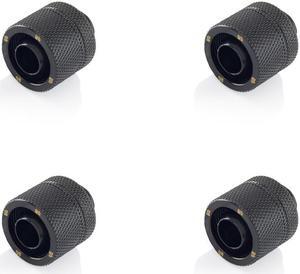 Bitspower G1/4" Matt Black Compression Fitting CC3 Ultimate For ID 3/8" OD 5/8" Tube (4PCS)