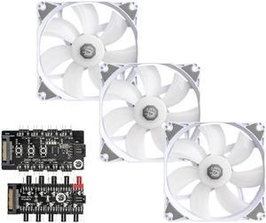 Bitspower Notos 120 Fan Digital RGB White (3PCS)