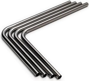 Bitspower Pre-bent 90-Degree Brass Hard Tubing OD16MM Black Sparkle - Length 220x300MM