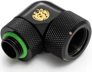 Bitspower Matt Black Advanced Rotary G1/4" 90-Degree Multi-Link Adapter For OD 16MM