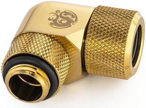 Bitspower True Brass Advanced Rotary G1/4" 90-Degree Multi-Link Adapter For OD 12MM