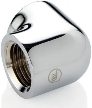 Bitspower 90-Degree With Dual Inner G1/4" Extender Fitting (Glorious Silver) (2 PCS)