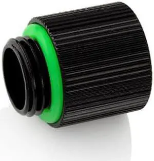 Bitspower G1/4" IG1/4" Extender Fitting - 15MM (Glorious Black) (2 PCS)