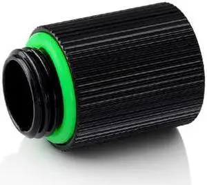 Bitspower G1/4" IG1/4" Extender Fitting - 20MM (Glorious Black) (2 PCS)