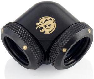 Bitspower Carbon Black Enhance 90-Degree Dual Multi-Link Adapter For OD 16MM
