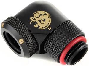 Bitspower Carbon Black Enhance Rotary G1/4" 90-Degree Multi-Link Adapter For OD 12MM