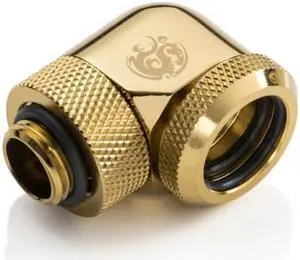 Bitspower True Brass Enhance Rotary G1/4" 90-Degree Multi-Link Adapter For OD 16MM