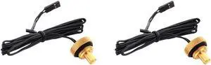 Bitspower G1/4" True Brass Temperature Sensor Stop Fitting (2PCS)