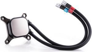 Bitspower Horus Liquid CPU Cooler Extreme performance on the 12th/13th/14th Intel or AM4/AM5 CPU DIY Edition with Soft Tubes (Black)