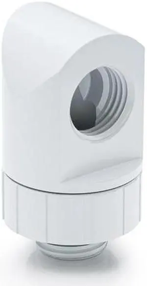 Bitspower Artemis Rotary 90-Degree Extender - Arctic White