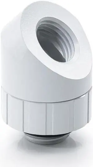 Bitspower Artemis Rotary 45-Degree Extender - Arctic White