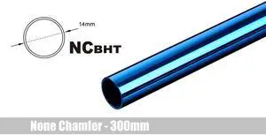 Bitspower Water Cooling None Chamfer Brass Hard Tubing OD14MM Royal Blue- Length 300 MM
