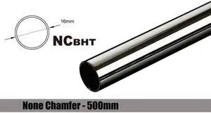 Bitspower Water Cooling None Chamfer Brass Hard Tubing OD16MM Black Sparkle - Length 500 MM