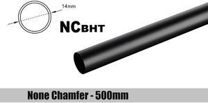 Bitspower Water Cooling None Chamfer Brass Hard Tubing OD14MM Carbon Black - Length 500 MM