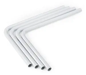 Bitspower Pre-bent 90-Degree Brass Hard Tubing
 OD16MM Deluxe White - Length 220x300MM