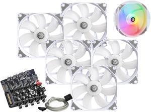 Bitspower Notos 120 Fan Digital RGB White (5PCS)