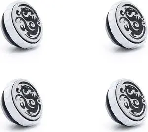 Bitspower Artemis Deluxe White Stop Fitting with Magnetic Logo (4 PCS)