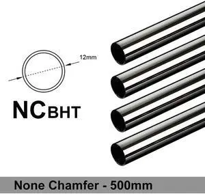 Bitspower None Chamfer Brass Hard Tubing OD12MM Black Sparkle- Length 500 MM (4 PCS)