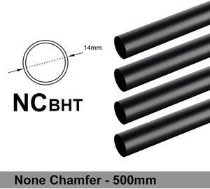 Bitspower None Chamfer Brass Hard Tubing OD14MM Carbon Black - Length 500 MM (4 PCS)