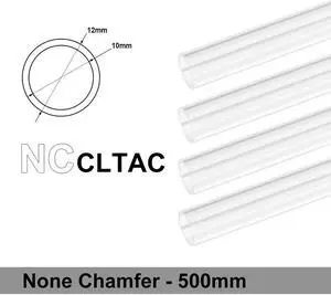 Bitspower None Chamfer Crystal Link Tube OD 12MM - Length 500MM(4 PCS)