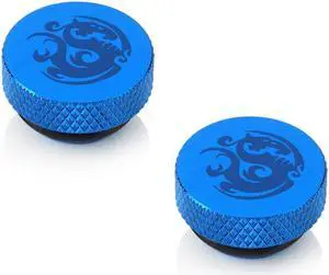 Bitspower G1/4" Royal Blue Stop Fitting (2pcs/pack)