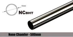 Bitspower None Chamfer Brass Hard Tubing OD14MM Black Sparkle - Length 500 MM
