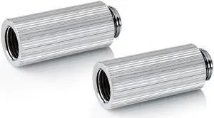 Bitspower Computer Water Cooling G1/4" IG1/4" Extender Fitting - 40MM (Glorious Silver) (2 PCS)
