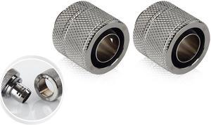Bitspower G1/4" Black Sparkle Compression Fitting CC6 Ultimate For ID 7/16" OD 5/8" Tube (2 PCS) Bitspower G1/4" Black Sparkle Compression Fitting CC6 Ultimate For ID 7/16" OD 5/8" Tube (2 PCS)