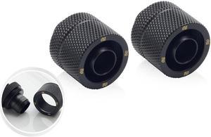 Bitspower Computer Water Cooling G1/4" Carbon Black Compression Fitting CC3 Ultimate For ID 3/8" OD 5/8" Tube (2 PCS) Bitspower Computer Water Cooling G1/4" Carbon Black Compression Fitting CC3 Ultimate For ID 3/8" OD 5/8" Tube (2 PCS)